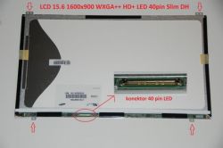 LTN156KT06 LCD 15.6" 1600x900 WXGA++ HD+ LED 40pin Slim DH display displej | matný povrch, lesklý povrch