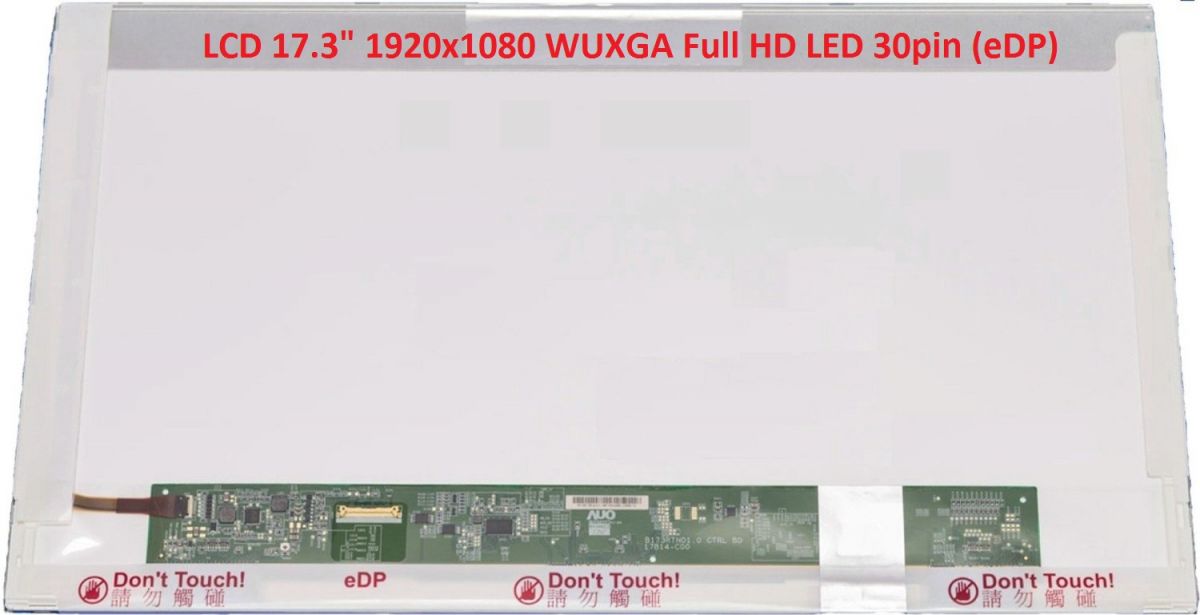 B173HTN01.1 HW0A LCD 17.3" 1920x1080 WUXGA Full HD LED 30pin (eDP) display displej AU Optronics