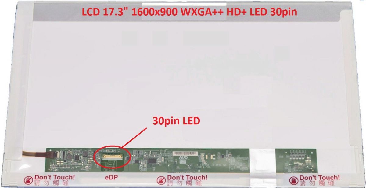 Asus X751LA display displej LCD 17.3" WXGA++ HD+ 1600X900 LED