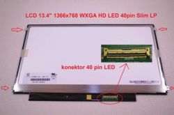 MSI X-Slim X320 display displej LCD 13.4" WXGA HD 1366x768 LED | matný povrch, lesklý povrch