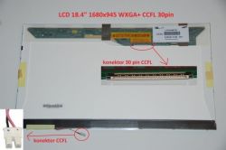 LTN184KT01-A01 LCD 18.4" 1680x945 WXGA+ CCFL 30pin display displej | matný povrch, lesklý povrch