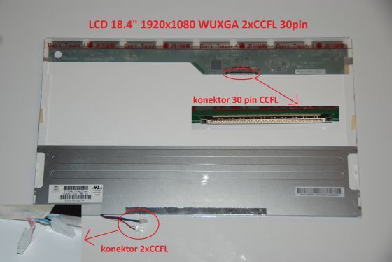 LTN184HT03-001 LCD 18.4" 1920x1080 WUXGA 2xCCFL 30pin display displej