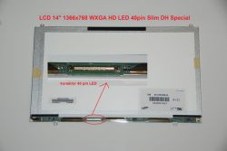 LTN140AT17 LCD 14" 1366x768 WXGA HD LED 40pin Slim DH Special display displej | matný povrch, lesklý povrch