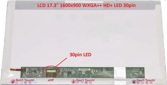 N173FGE-E23 REV.B2 LCD 17.3" 1600x900 WXGA++ HD+ LED 30pin (eDP) display displej Chi Mei