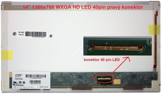 HP 511 Serie display displej LCD 13.3" WXGA HD 1366x768 LED